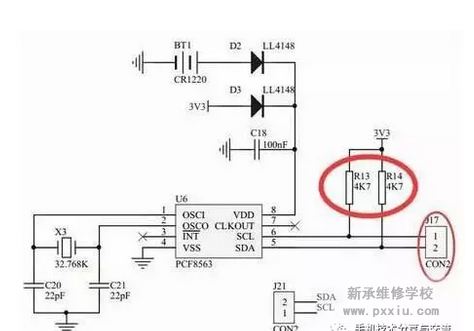 上拉电阻与下拉电阻接法图